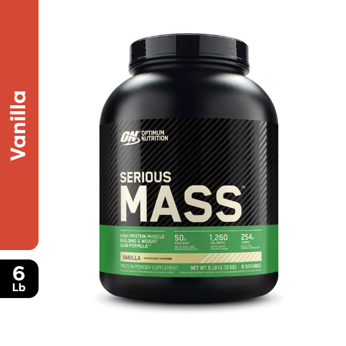 Optimum Nutrition - Serious Mass 6LB (2.72kg) - التغذية المثلى - سيريوس ماس 6 رطل (2.72 كجم)