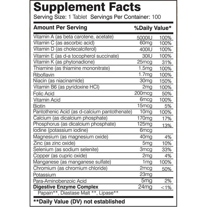 Dexter Jackson Multivitamins