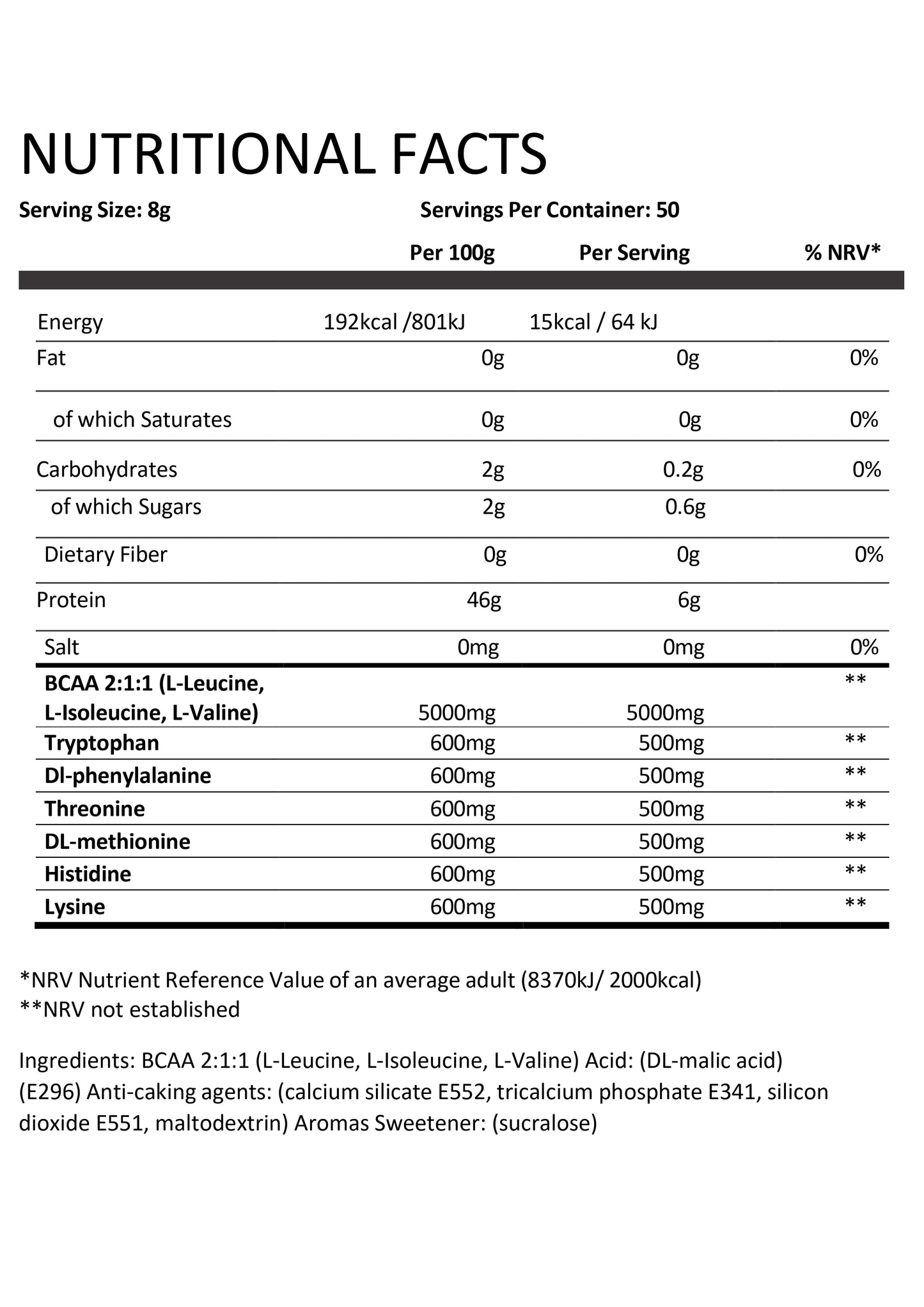 I’MFortis Nutrition - EAA - أيمفورتس نيوتريشن الأحماض الأمينية الأساسية