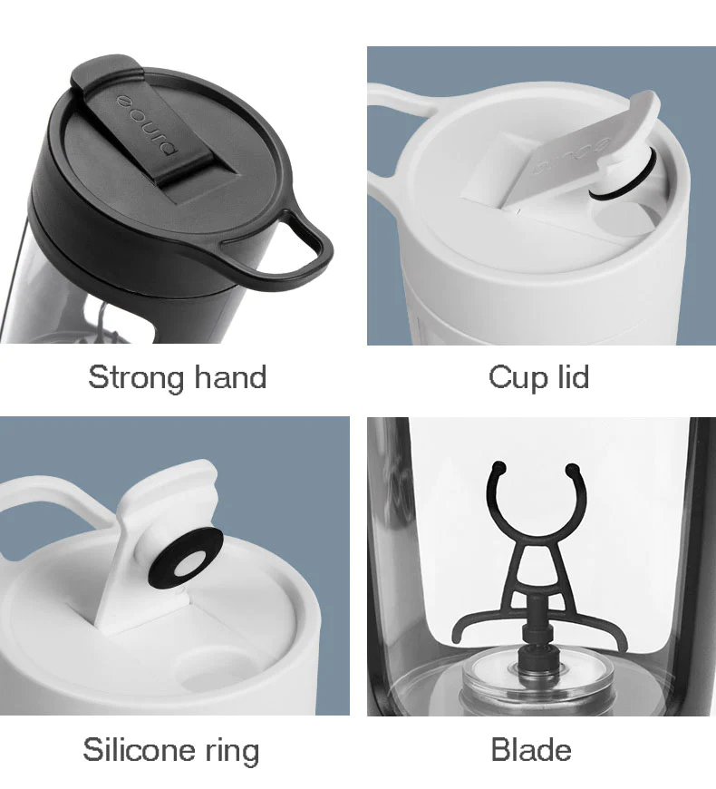 Flexzone Electric Protein Shake Bottle Blender - خلاط زجاجة فليكس زون الكهربائي لخفق البروتين