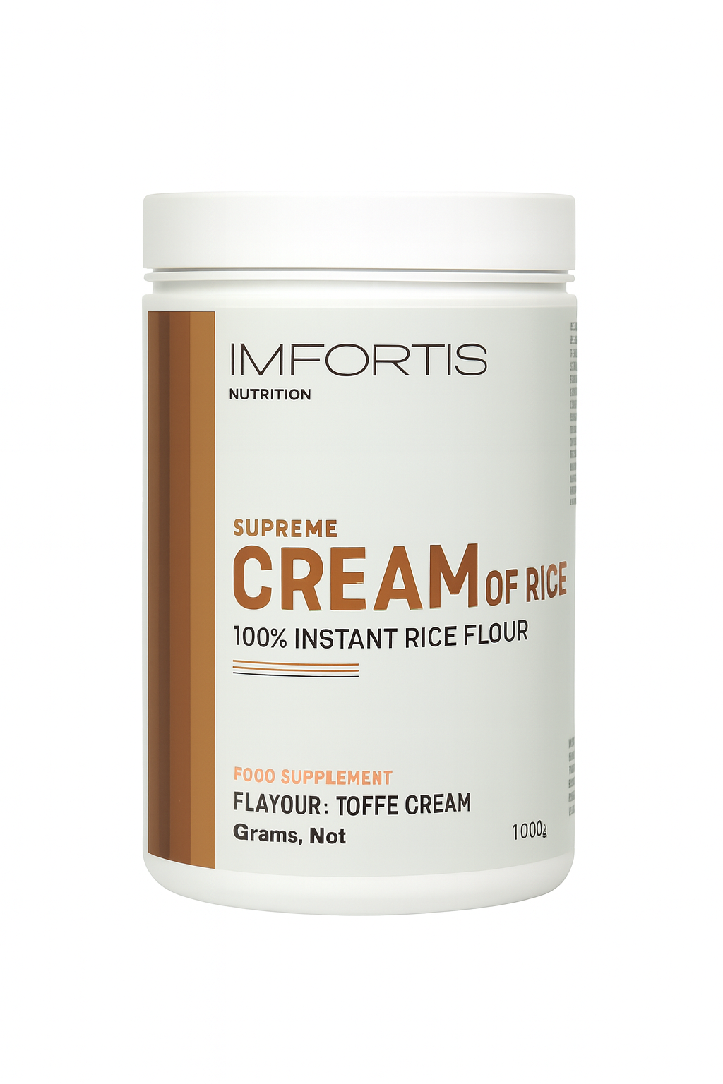 I’MFortis Nutrition - Supreme Cream of Rice - أيمفورتس نيوتريشن - كريم الأرز الفائق