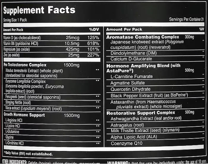 Universal Animal Stak 21Packs