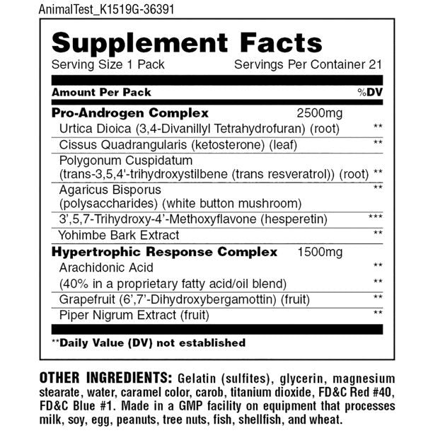 Universal Animal Test 21Packs