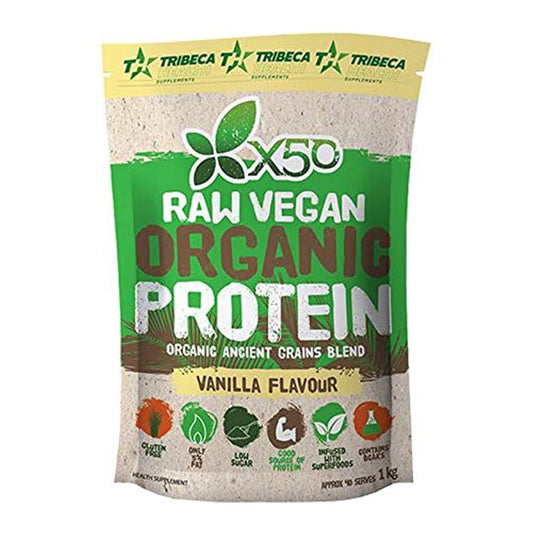 X50 Raw Vegan Organic Protein Vanilla 1kg