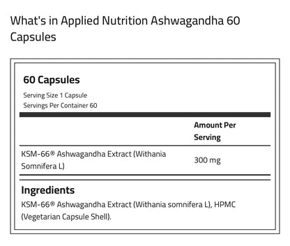 التغذية التطبيقية اشواغاندا KSM-66