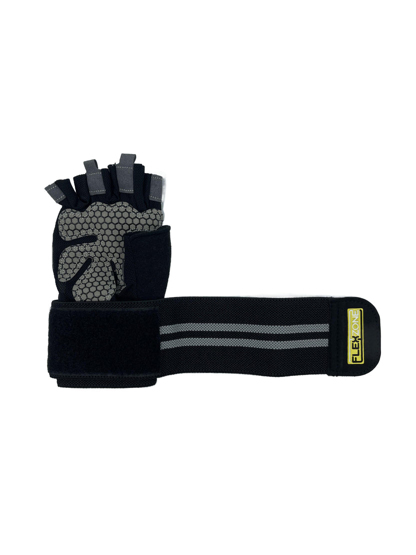 Flexzone Workout Gloves with Wrist Wraps - قفازات التمرين مع أربطة المعصم من فليكس زون