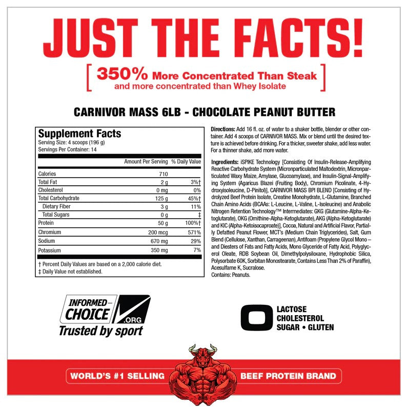 MuscleMeds Carnivor Mass 6lbs
