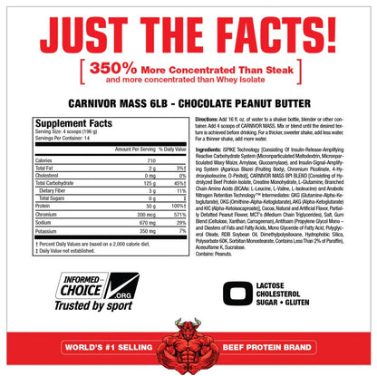 MuscleMeds Carnivor Mass 6lbs